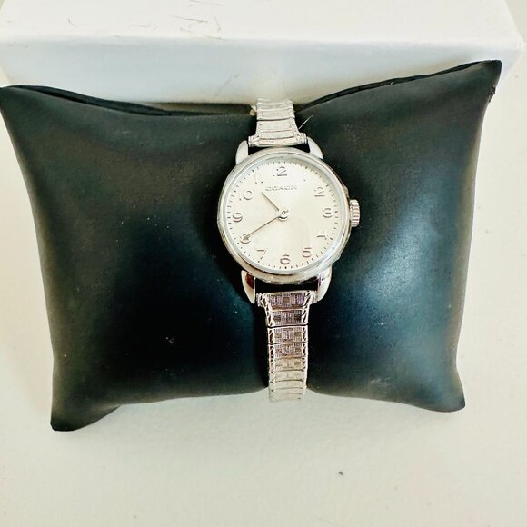 COACH GEORGIE STAINLESS STEEL STRETCH BRACELET WATCH 14501991 - Picture 1 of 7